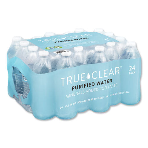 Purified Bottled Water, 16.9 Oz Bottle, 24 Bottles-carton