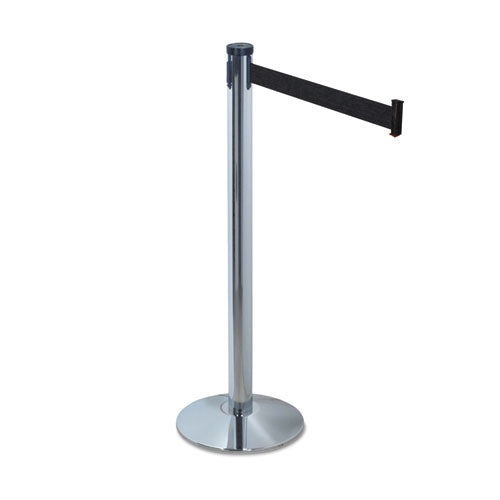 Adjusta-tape Crowd Control Stanchion Posts Only, Nylon, 40" High, Black, 2-box