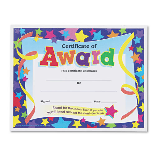Certificate Of Recognition Awards, 8-1-2 X 11, 30-pack