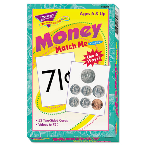 Match Me Cards, Money-us Currency, 52 Cards, Ages 6 And Up