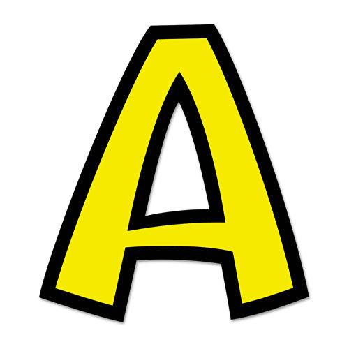 Ready Letters Playful Combo Set, Yellow, 4"h, 216-set