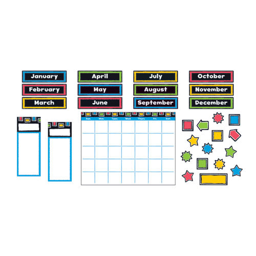 Bold Strokes Wipe-off Celebration Signs Bulletin Board Set, 18 1-4" X 31"