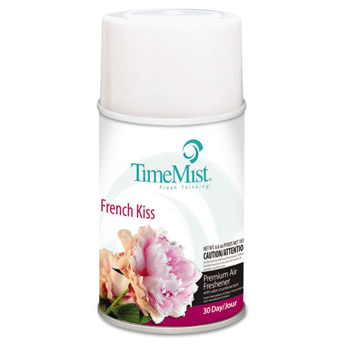 Premium Metered Air Freshener Refill, French Kiss, 6.6 Oz Aerosol, 12-carton