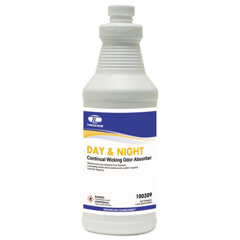 Day & Night Wicking Odor Absorber, 32 Oz Bottle, Lavender, 12-carton