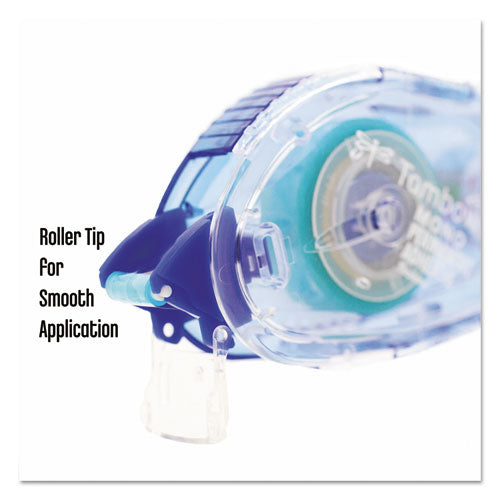 Mono Permanent Adhesive Applicator, 0.33" X 39.33 Ft, Dries Light Blue