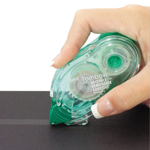 Mono Removable Adhesive Refill, 0.33" X 39.33 Ft, Dries Light Green