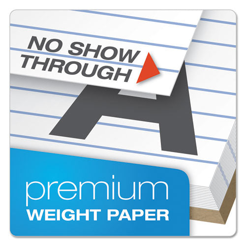 Gold Fibre Writing Pads, Wide-legal Rule, 8.5 X 11.75, White, 50 Sheets, 4-pack