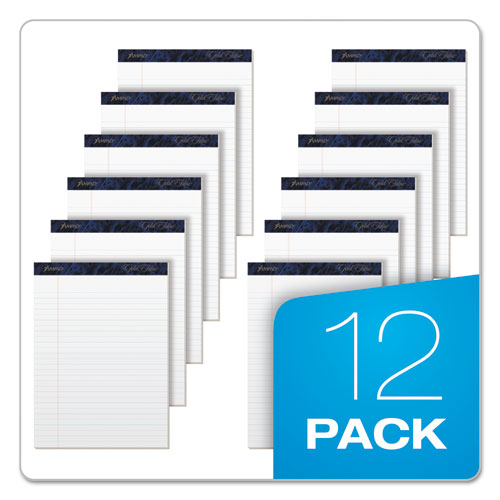 Gold Fibre Writing Pads, Wide-legal Rule, 8.5 X 11.75, White, 50 Sheets, Dozen