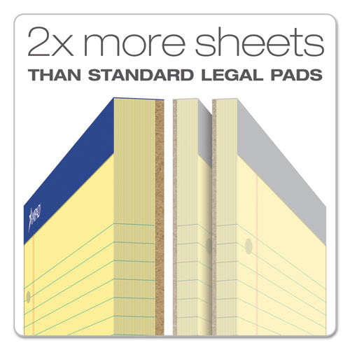 Double Sheet Pads, Medium-college Rule, 8.5 X 11.75, Canary, 100 Sheets