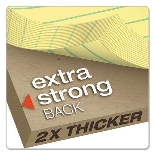 Double Sheet Pads, Narrow Rule, 8.5 X 11.75, Canary, 100 Sheets