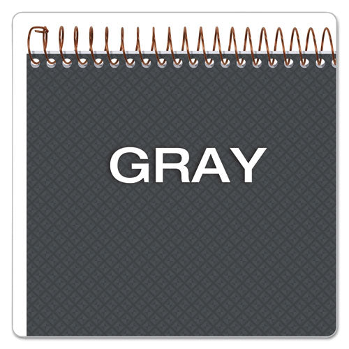 Gold Fibre Wirebound Writing Pad W- Cover, 1 Subject, Project Notes, Gray Cover, 8.5 X 11.75, 70 Sheets