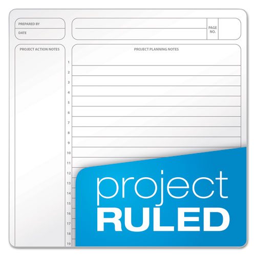 Gold Fibre Wirebound Writing Pad W- Cover, 1 Subject, Project Notes, Green Cover, 9.5 X 7.25, 84 Sheets