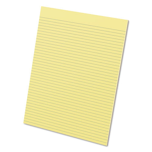 Glue Top Pads, Narrow Rule, 8.5 X 11, Canary, 50 Sheets, Dozen