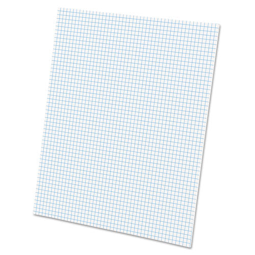 Quadrille Pads, 5 Sq-in Quadrille Rule, 8.5 X 11, White, 50 Sheets