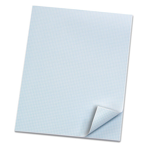 Quadrille Pads, 8 Sq-in Quadrille Rule, 8.5 X 11, White, 50 Sheets