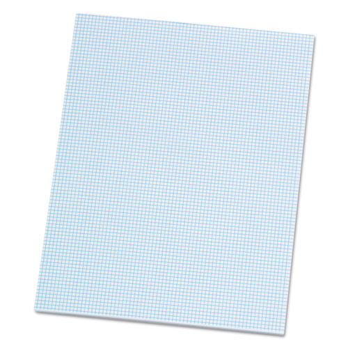 Quadrille Pads, 8 Sq-in Quadrille Rule, 8.5 X 11, White, 50 Sheets