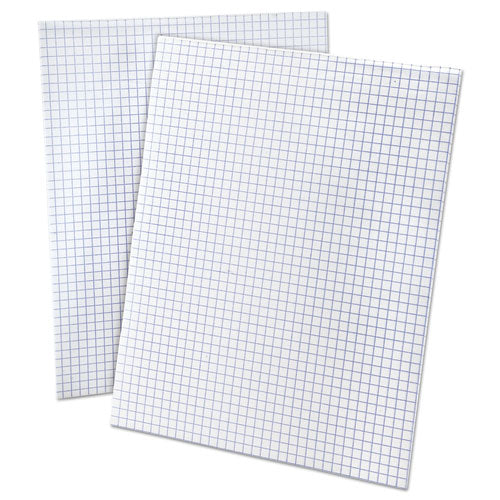 Quadrille Pads, 4 Sq-in Quadrille Rule, 8.5 X 11, White, 50 Sheets