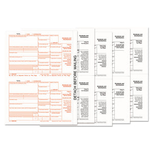 1099-div Tax Forms, 5-part, 5 1-2 X 8, Inkjet-laser, 24 1099s & 1 1096