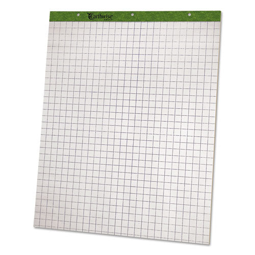 Flip Charts, 1 Sq-in Quadrille Rule, 27 X 34, White, 50 Sheets, 2-carton