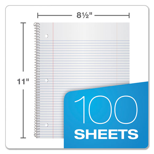 Earthwise By 100% Recycled Single Subject Notebooks, College Rule, Randomly Assorted Color Covers, 11 X 8.5, 100 Sheets