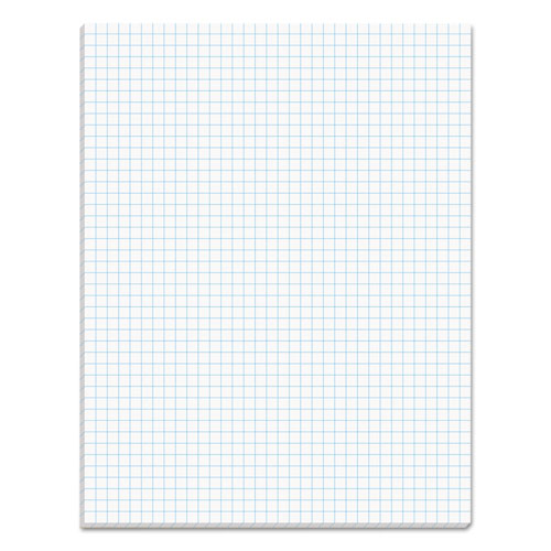 Quadrille Pads, 4 Sq-in Quadrille Rule, 8.5 X 11, White, 50 Sheets