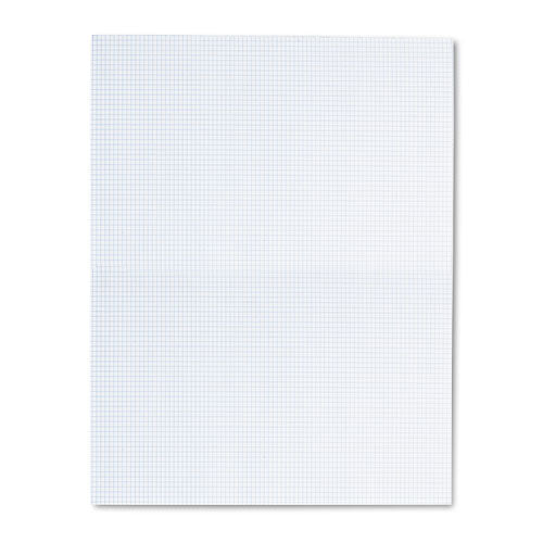 Quadrille Pads, 5 Sq-in Quadrille Rule, 8.5 X 11, White, 50 Sheets