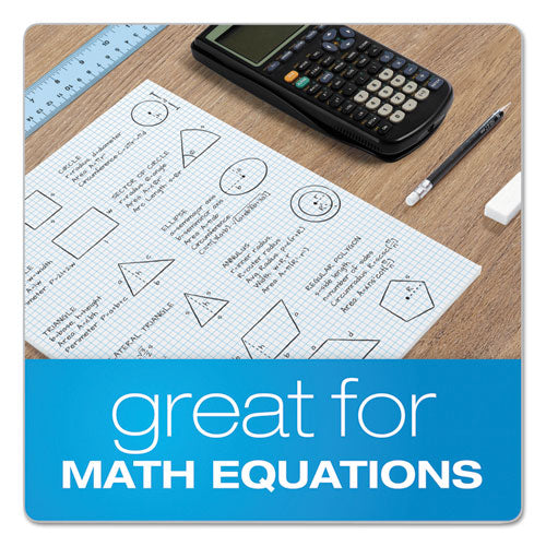 Quadrille Pads, 6 Sq-in Quadrille Rule, 8.5 X 11, White, 50 Sheets