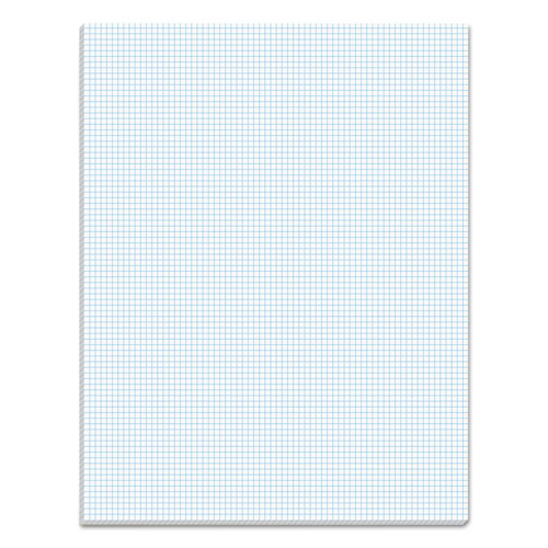 Quadrille Pads, 8 Sq-in Quadrille Rule, 8.5 X 11, White, 50 Sheets