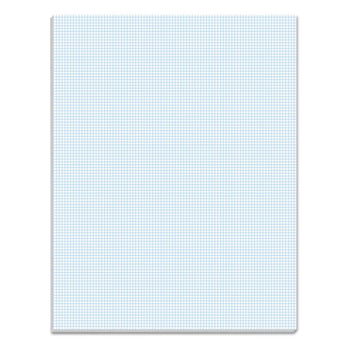 Quadrille Pads, 10 Sq-in Quadrille Rule, 8.5 X 11, White, 50 Sheets