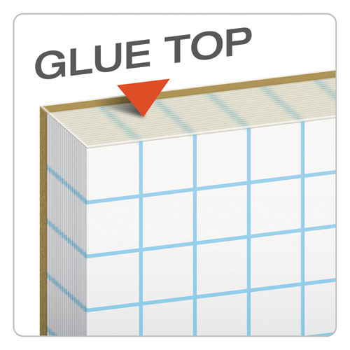 Cross Section Pads, 4 Sq-in Quadrille Rule, 8.5 X 11, White, 50 Sheets