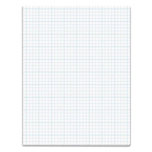 Cross Section Pads, 8 Sq-in Quadrille Rule, 8.5 X 11, White, 50 Sheets