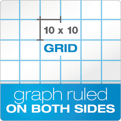 Cross Section Pads, 10 Sq-in Quadrille Rule, 8.5 X 11, White, 50 Sheets