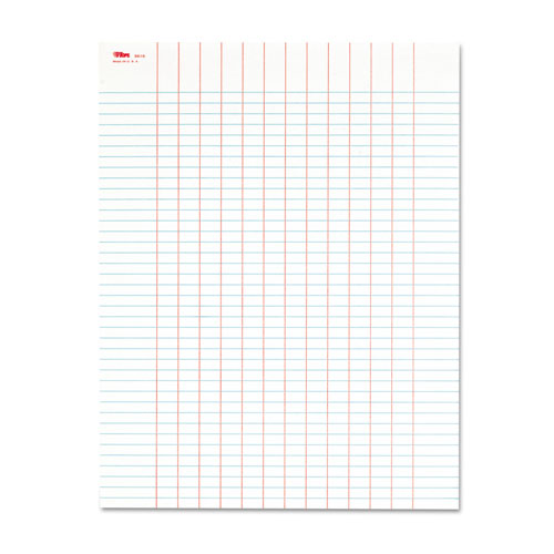 Data Pad W-plain Column Headings, 8.5 X 11, White, 50 Sheets