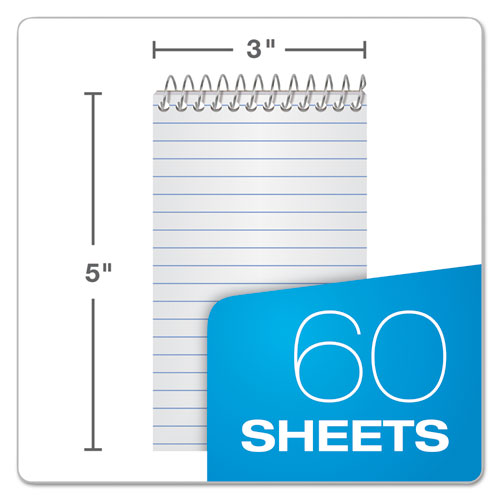 Memo Books, Narrow Rule, 3 X 5, White, 60 Sheets, 3-pack