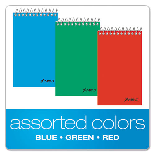 Memo Books, Narrow Rule, 3 X 5, White, 60 Sheets, 3-pack