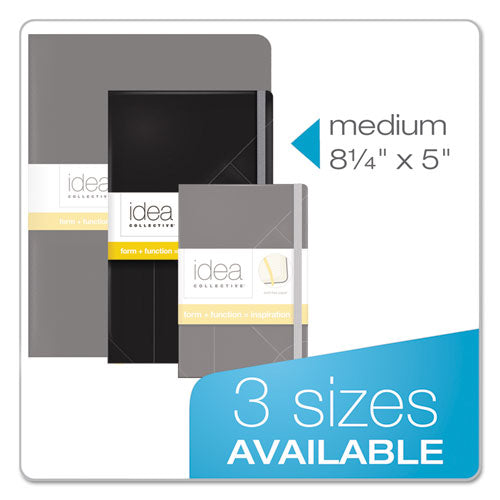 Idea Collective Journal, 1 Subject, Wide-legal Rule, Black Cover, 8.25 X 5, 120 Sheets