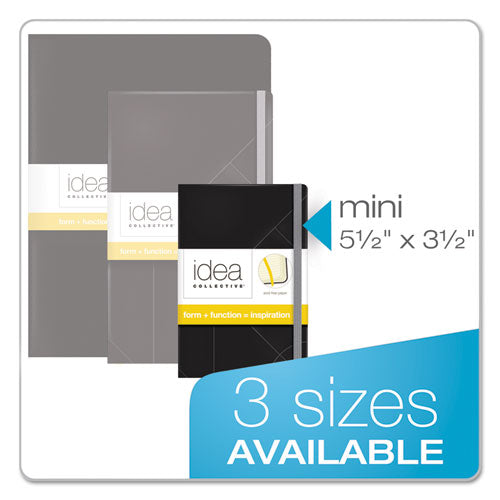 Idea Collective Journal, Wide-legal Rule, Black Cover, 5.5 X 3.5, 96 Sheets