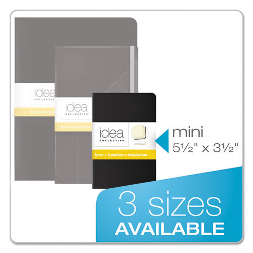 Idea Collective Journal, Wide-legal Rule, Black Cover, 5.5 X 3.5, 40 Sheets, 2-pack