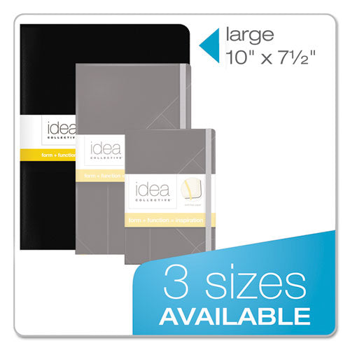 Idea Collective Journal, 1 Subject, Wide-legal Rule, Black Cover, 10 X 7.5, 48 Sheets, 2-pack