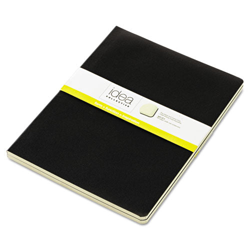Idea Collective Journal, 1 Subject, Wide-legal Rule, Black Cover, 10 X 7.5, 48 Sheets, 2-pack