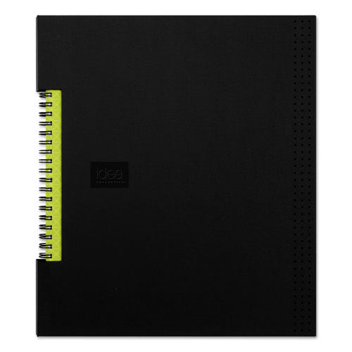 Idea Collective Professional Wirebound Hardcover Notebook, 8 1-2 X 11, Black