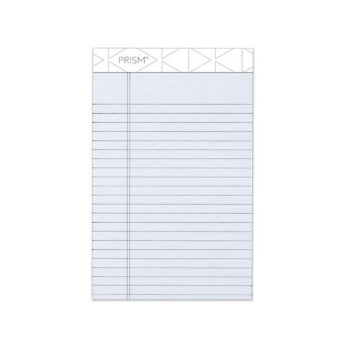 Prism + Writing Pads, Narrow Rule, 5 X 8, Pastel Gray, 50 Sheets, 12-pack