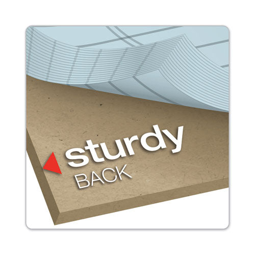 Prism + Writing Pads, Wide-legal Rule, 8.5 X 11.75, Pastel Blue, 50 Sheets, 12-pack