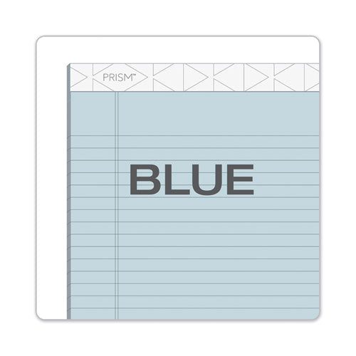 Prism + Writing Pads, Wide-legal Rule, 8.5 X 11.75, Pastel Blue, 50 Sheets, 12-pack