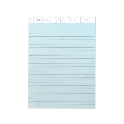Prism + Writing Pads, Wide-legal Rule, 8.5 X 11.75, Pastel Blue, 50 Sheets, 12-pack