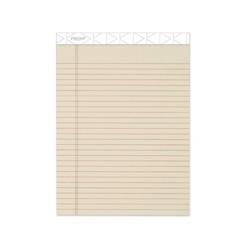 Prism + Colored Writing Pads, Wide-legal Rule, 8.5 X 11.75, Ivory, 50 Sheets, 12-pack