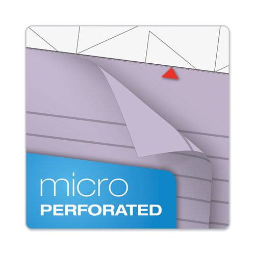 Prism + Colored Writing Pad, Wide-legal Rule, 8.5 X 11.75, Orchid, 50 Sheets, 12-pack