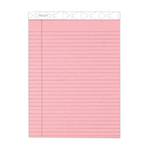 Prism + Writing Pads, Wide-legal Rule, 8.5 X 11.75, Pastel Pink, 50 Sheets, 12-pack