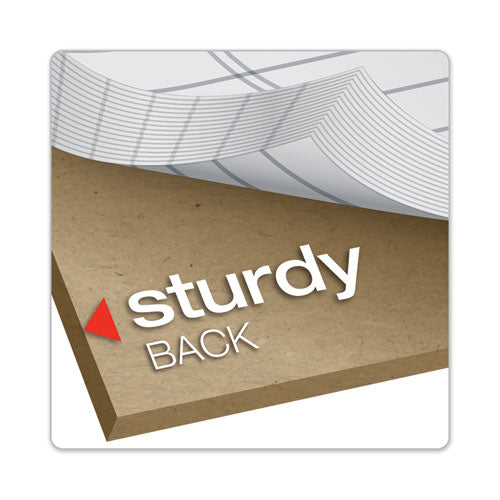 Prism + Writing Pads, Wide-legal Rule, 8.5 X 11.75, Pastel Gray, 50 Sheets, 12-pack