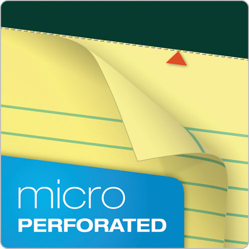 Double Docket Ruled Pads, Narrow Rule, 8.5 X 11.75, Canary, 100 Sheets, 6-pack